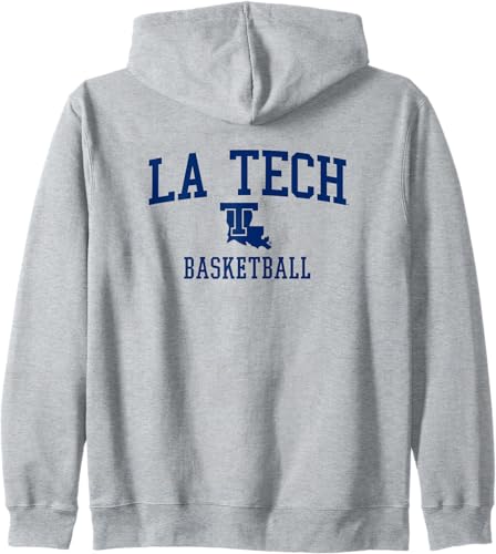 Louisiana Tech Bulldogs Basketball Zip Hoodie
