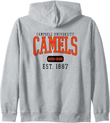 Campbell University Fighting Camels Est. Date Zip Sudadera con capucha