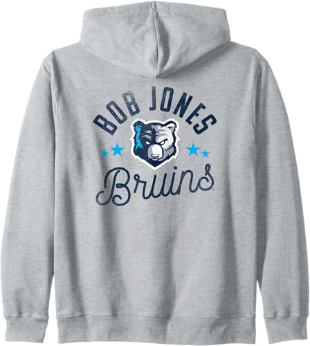 Miniatura 2 de Bob Jones University Sudadera con capucha y logotipo de Bruins, Gris