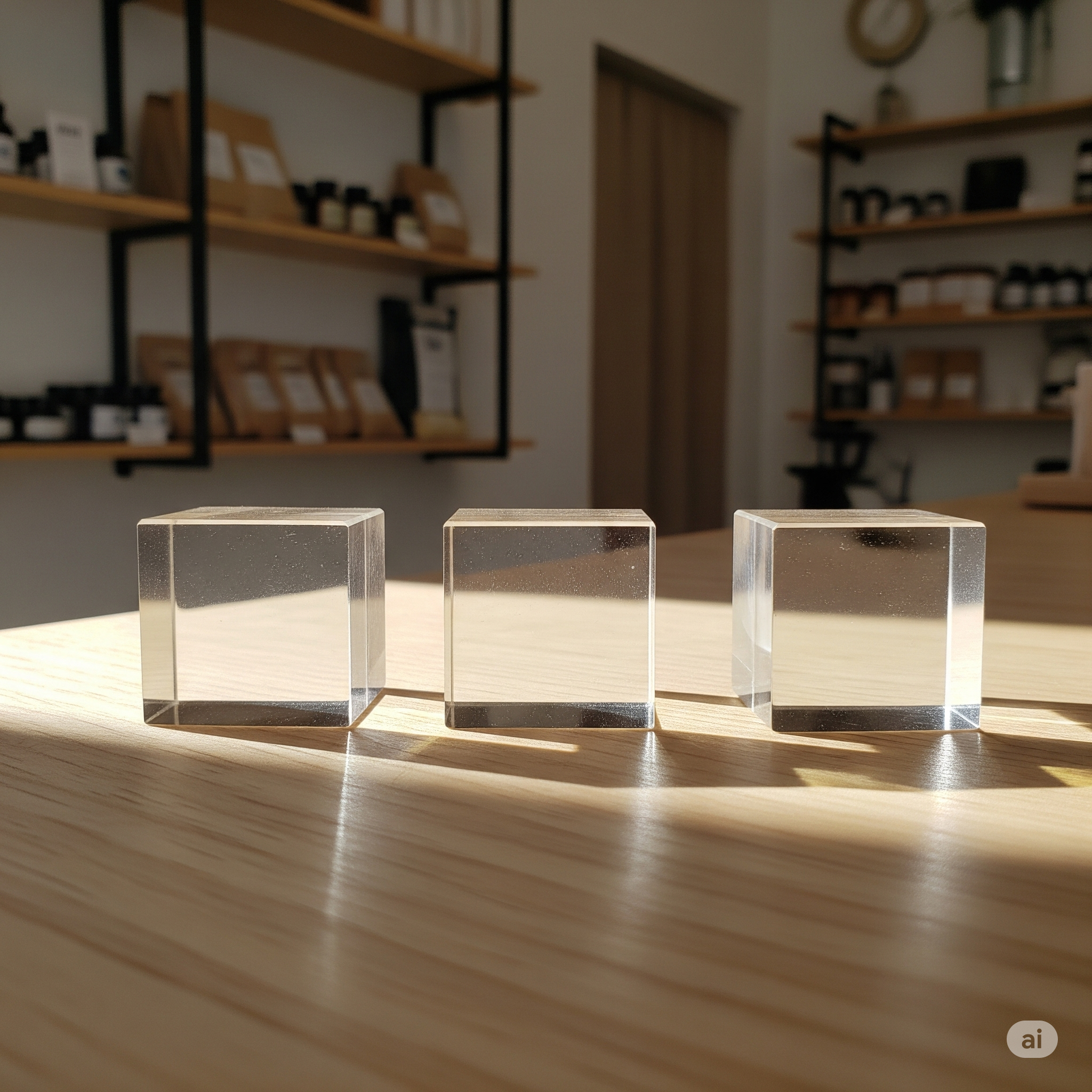 Amazon.co.jp: JUSTVEL アクリル キューブ スタンド ディスプレイ