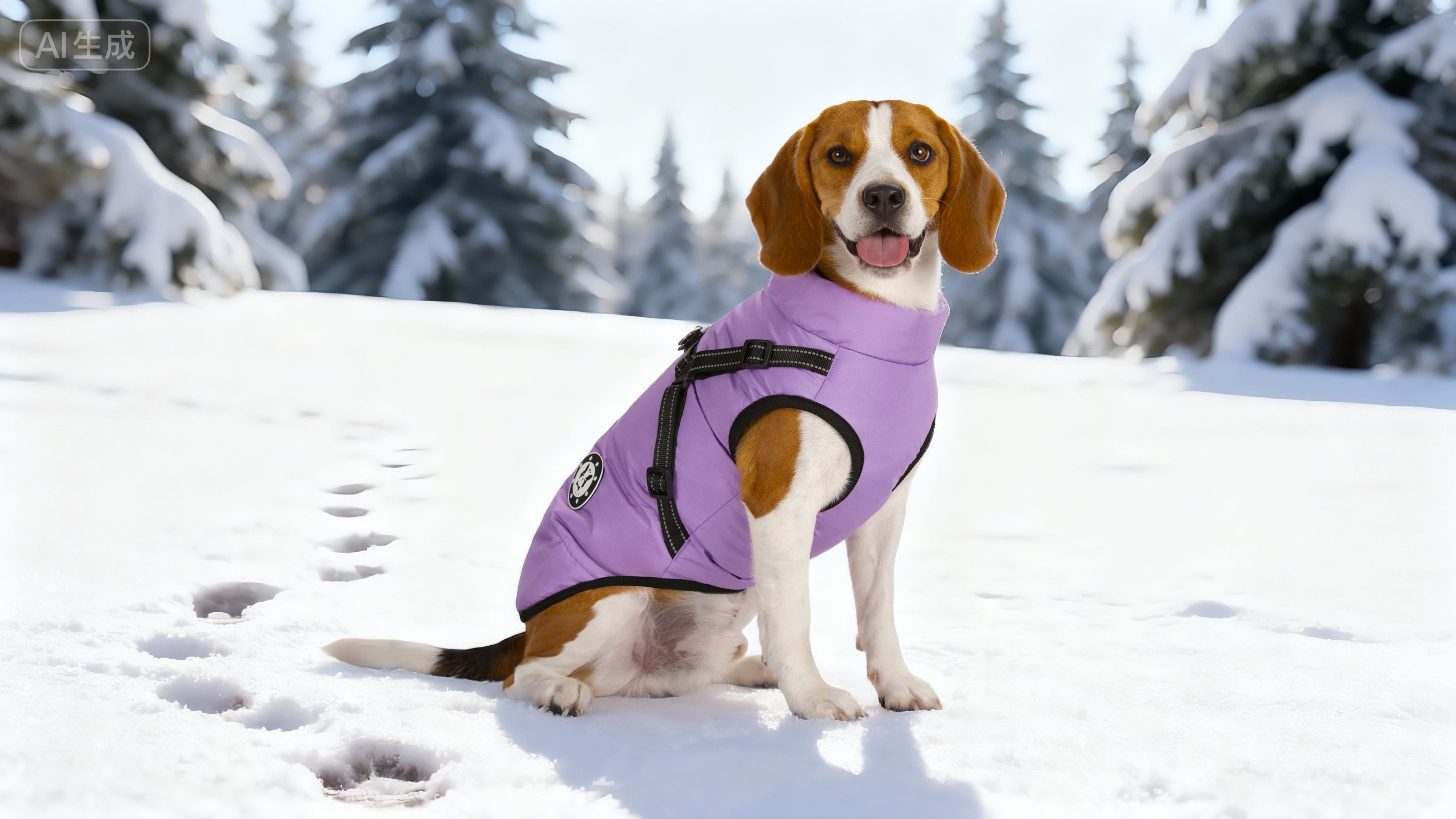 HAPPY HACHI Hundemantel Winter – Wasserdicht Mit Integriertem Geschirr & Reflektierend (2XL)