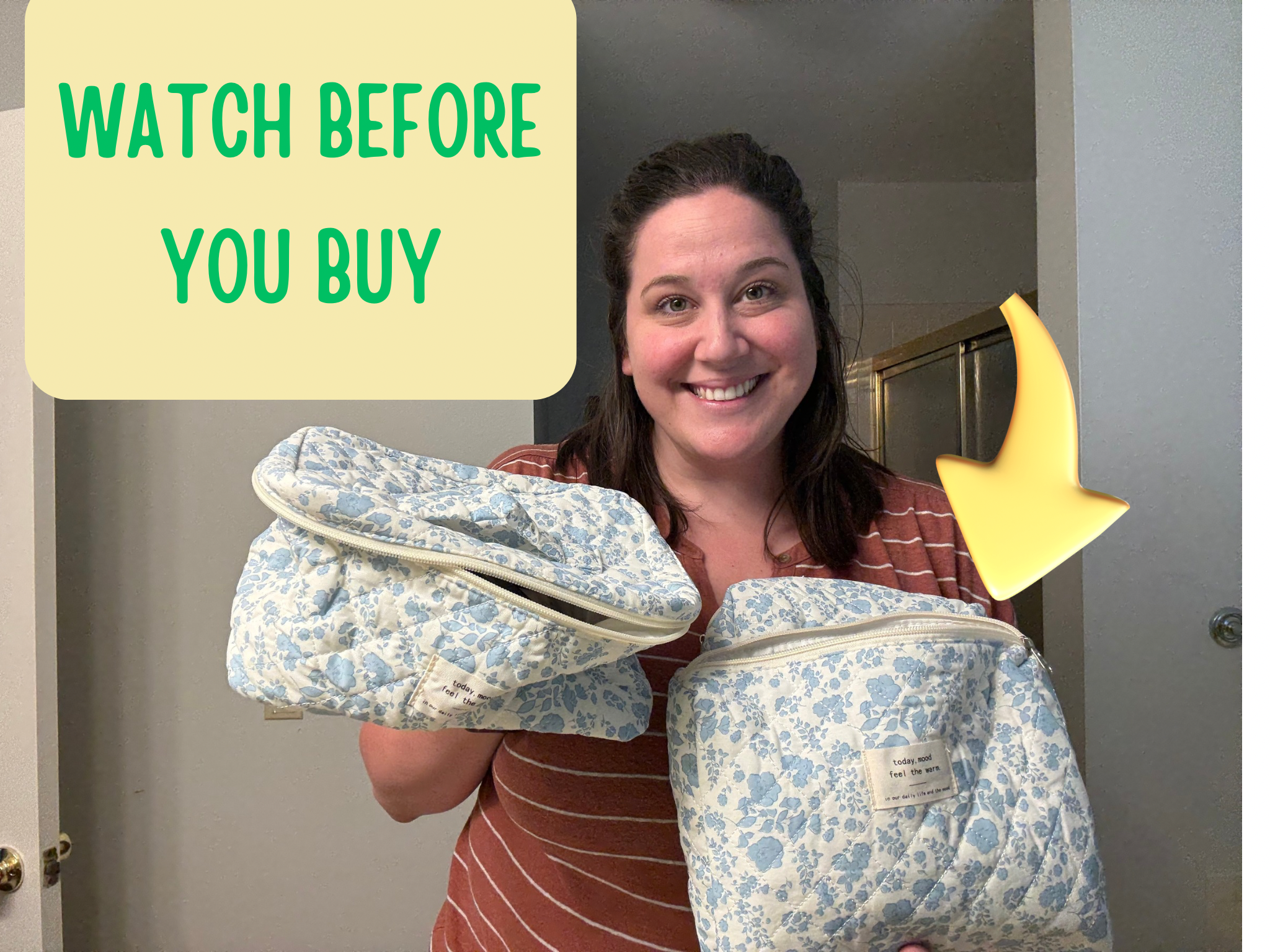Watch Honest Review of Quilted Make Up Bags on Amazon Live