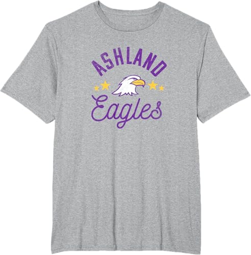 Miniatura 13 de Ashland University Camiseta con logotipo de Eagles, Gris Gris Oscuro,Blanco,Plateado,Gris Jaspeado