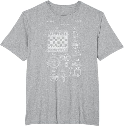 Miniatura 46 de clásico tablero de ajedrez conjunto camisa – Viejo Juego Knight peón Queen, mujer S, Jaspeado oscuro Negro,Azul Marino,Asfalto,Azul