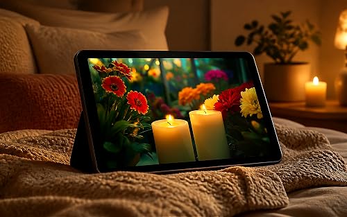 Flower Candle Ambience 4K for Fire TV | Relaxing Garden Scenery, Calming Nature Music, Peaceful Floral Glow, Meditation, Deep Sleep & Stress Relief – vue 8