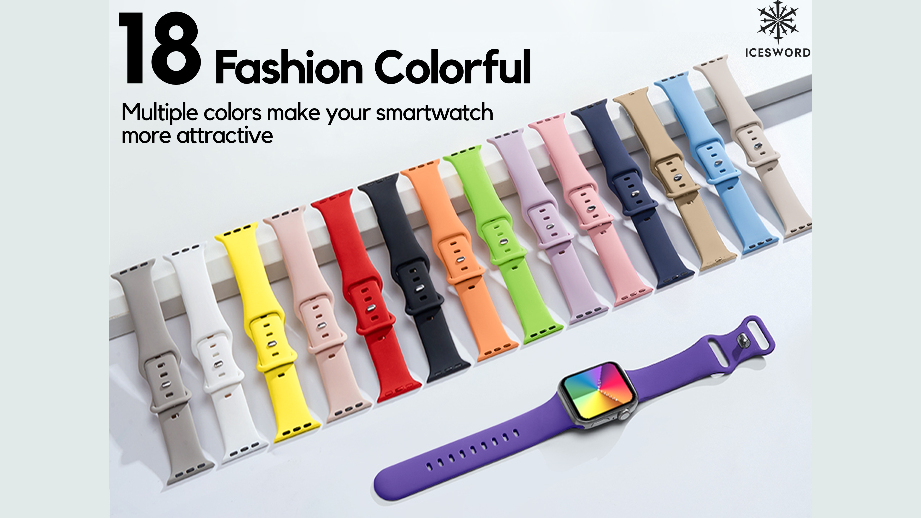 Amazon.com: IceSword Sport Band For Apple Watch Bands 41mm 40mm