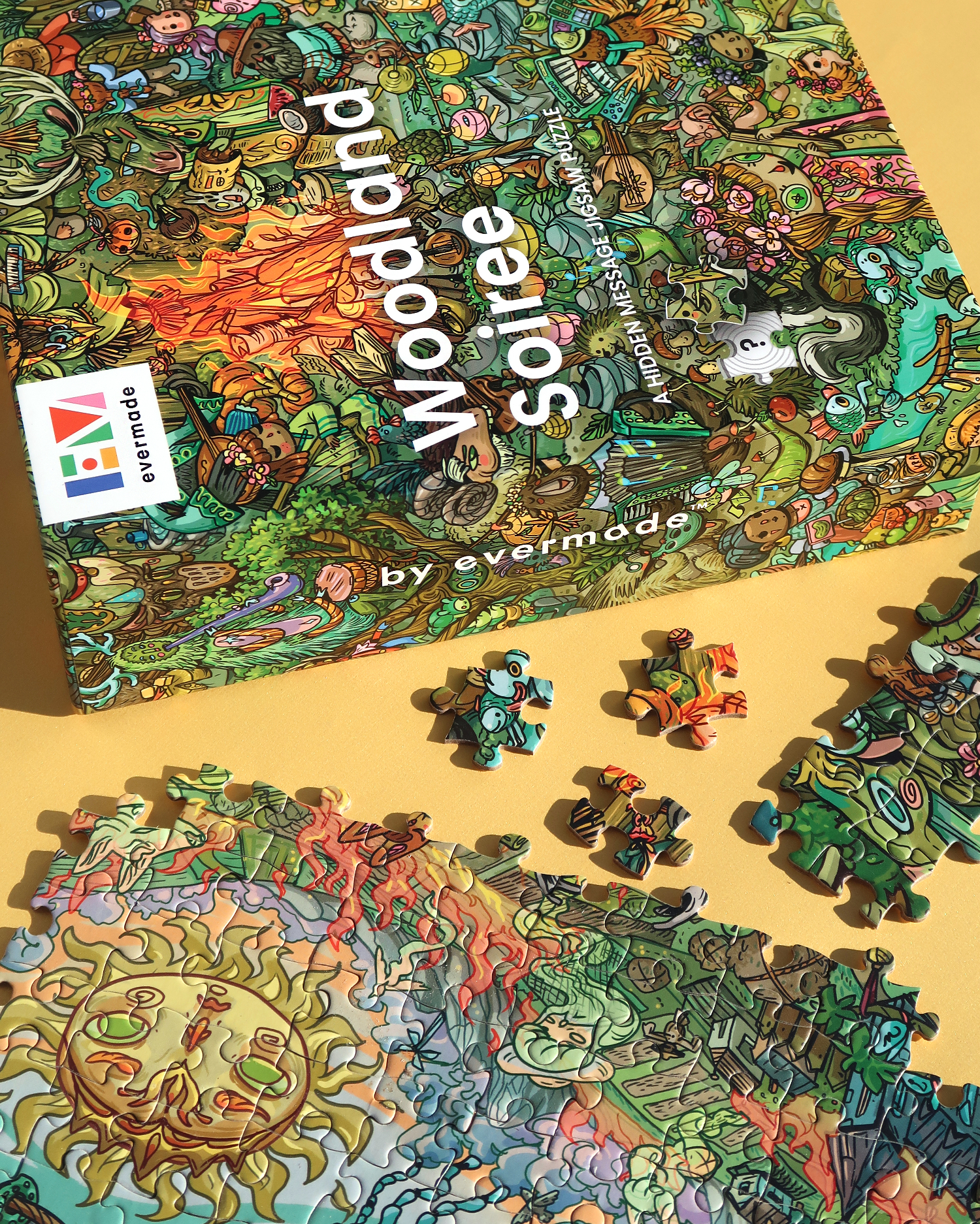 Woodland Soiree - A Hidden Message Mystery Jigsaw Puzzle for