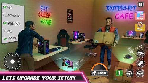 Internet Cafe Gaming PC Sim 3D