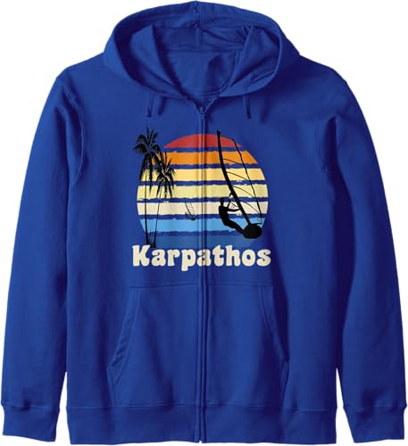 Miniatura 3 de Karpathos Greece Windsurfing Windsurf Beach Zip Hoodie