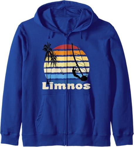 Miniatura 3 de Limnos Greece Windsurfing Windsurf Beach Zip Hoodie