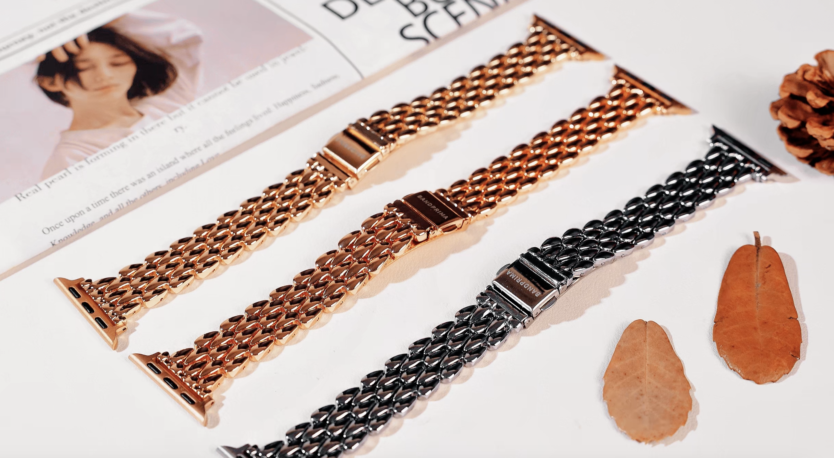 Amazon.com: Dressy Rose Gold iWatch Bands for Women  display picture 3