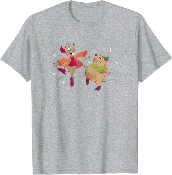 Disney Cinderella Jaq And Gus Sparkle Poster T-Shirt