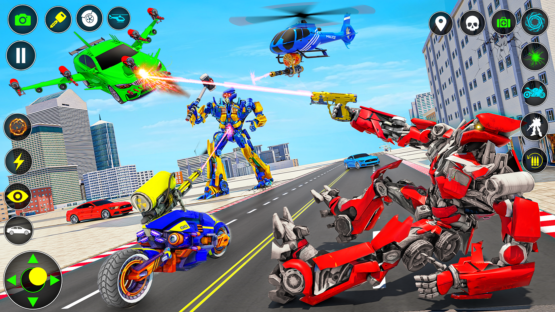 Advanced Multi Robot Transform Game Mech Robot War Game: Futuristic ...
