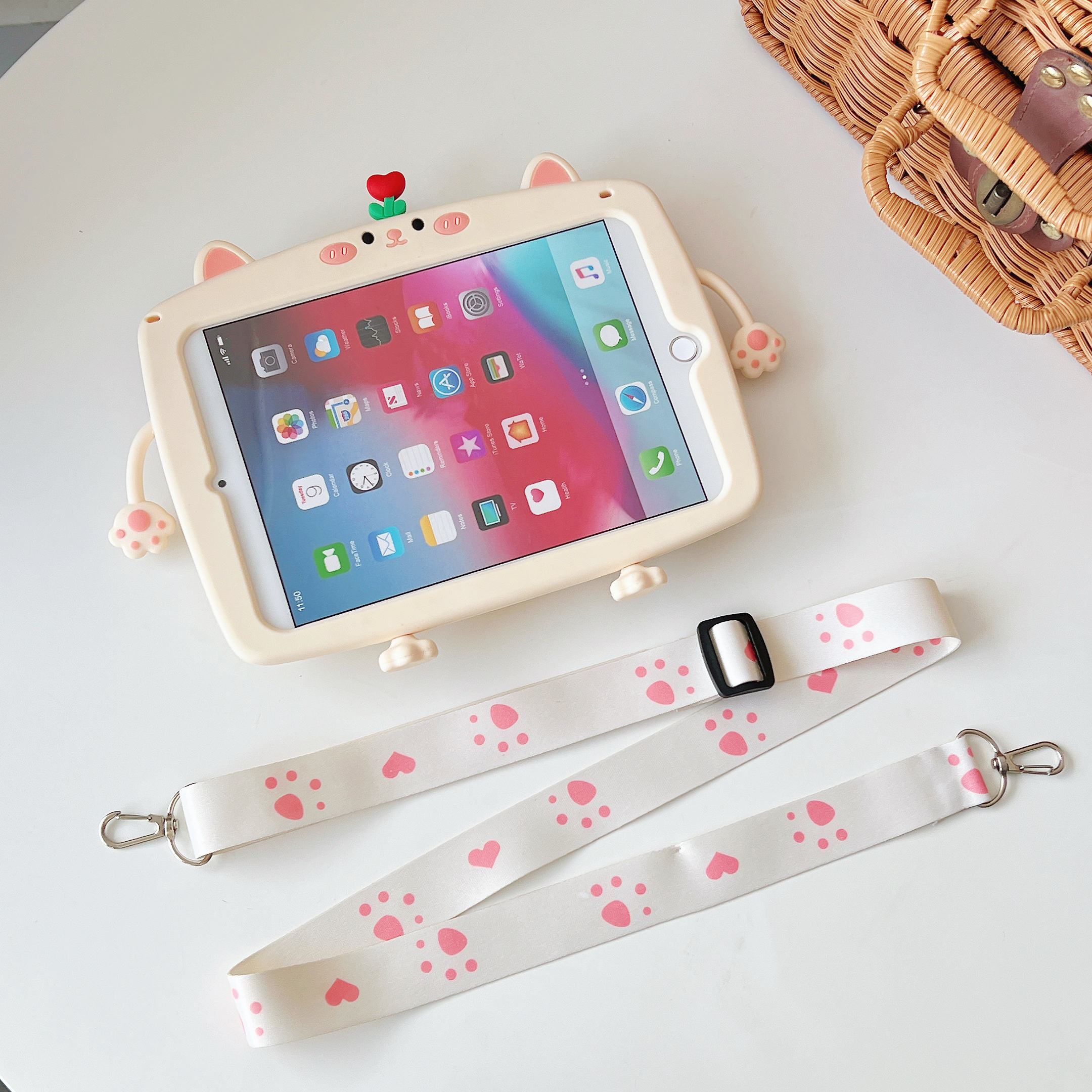 【コナン様用】iPad Air2 iPad Air2 ケース 三つ折り保護カバー クリアケース アイパッド