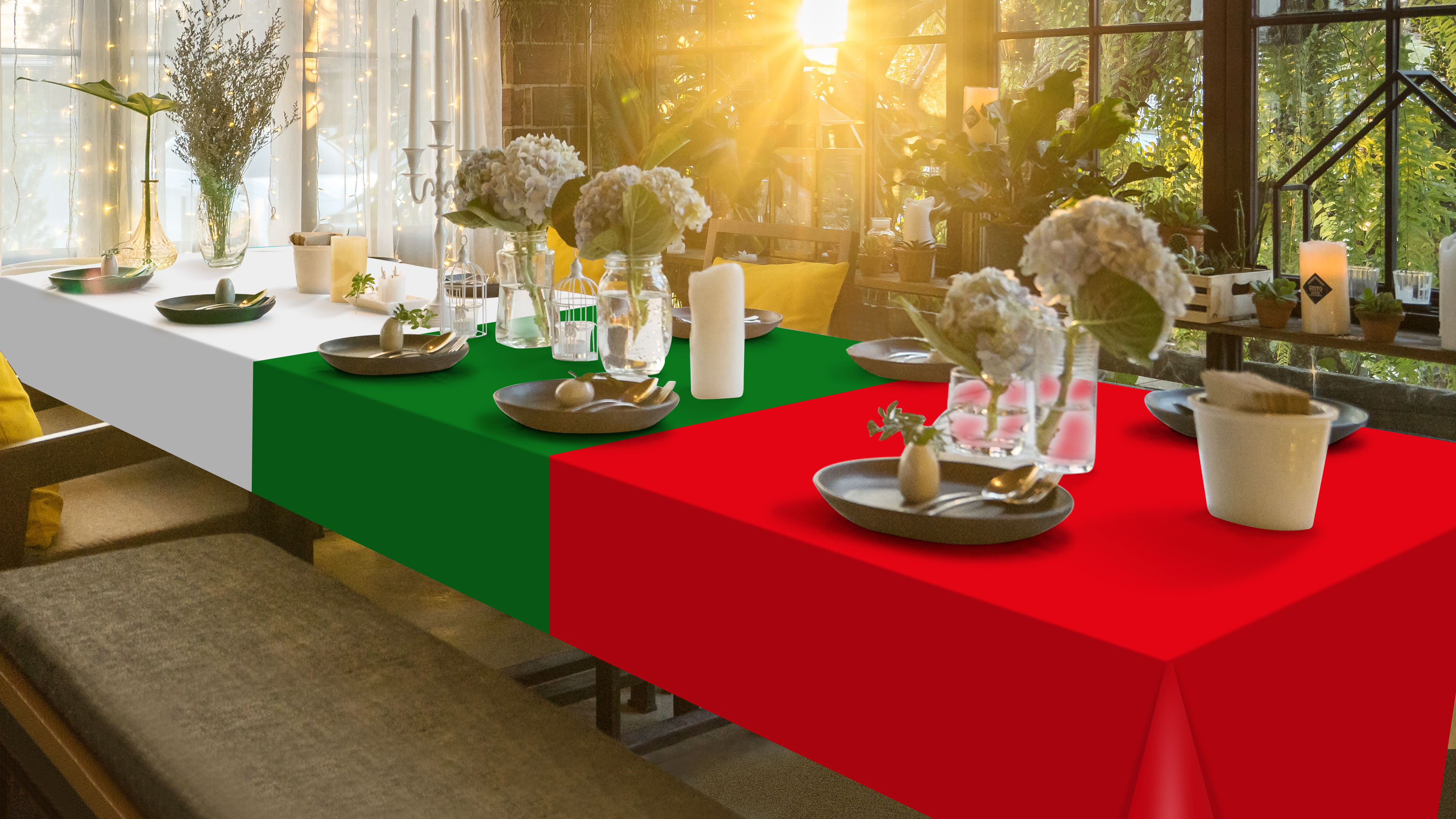 Amazon.com: MASHAN 12 Pack Christmas Tablecloth Bulk, Red White