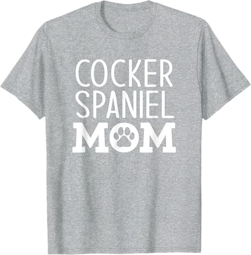Miniatura 5 de Funny Cocker Spaniel Mom Dog Paw Puppy - Camiseta retro Negro -