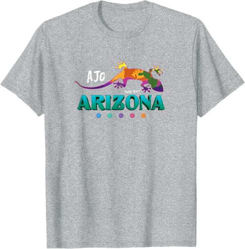 Miniatura 8 de Ajo Arizona USA Southwest Desert Gecko - Camiseta de recuerdo de vacaciones, Negro -