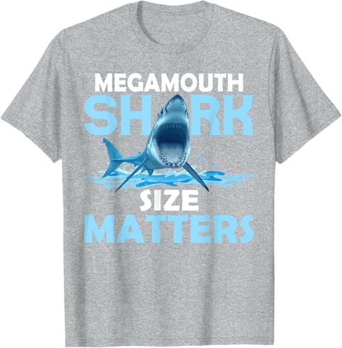 Miniatura 12 de Mega Shark Size Matter Fun Shark Puns T-Shirt Black,Navy Blue,Asphalt Grey,Brown,Olive Green,Dark Heather Grey,Heather Grey,Heather