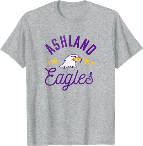 Miniatura 8 de Ashland University Camiseta con logotipo de Eagles, Gris Gris Oscuro,Blanco,Plateado,Gris Jaspeado
