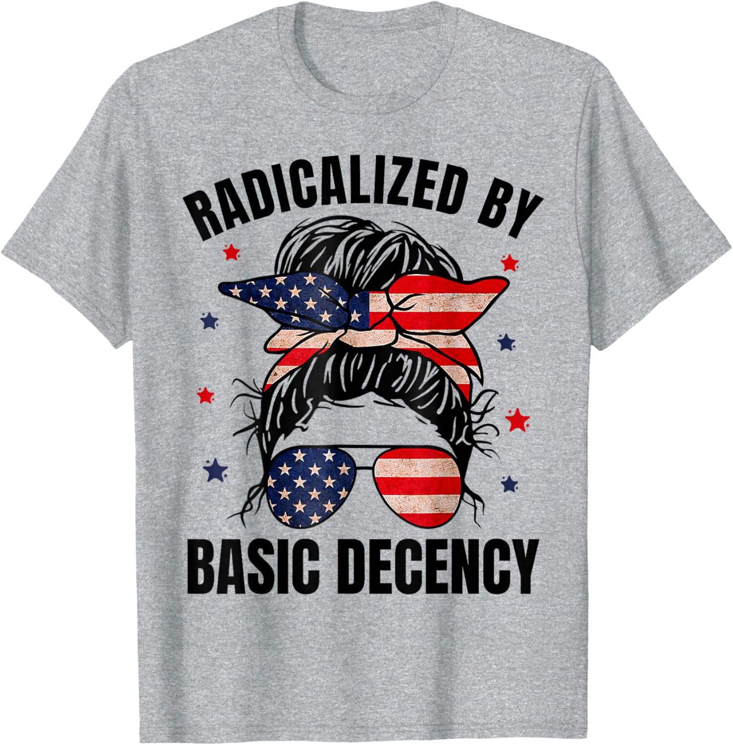 Radicalized By Basic Decency Social Democracy Design Unisex T-Shirt - Picture 2 of 3
