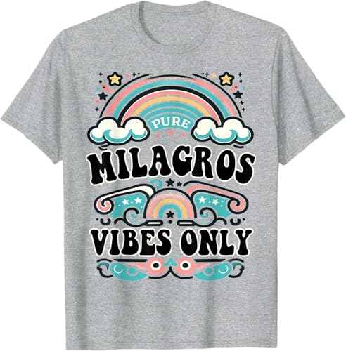 Miniatura 6 de MILAGROS Vibes Only Cute Retro Girls MILAGROS Name T-Shirt