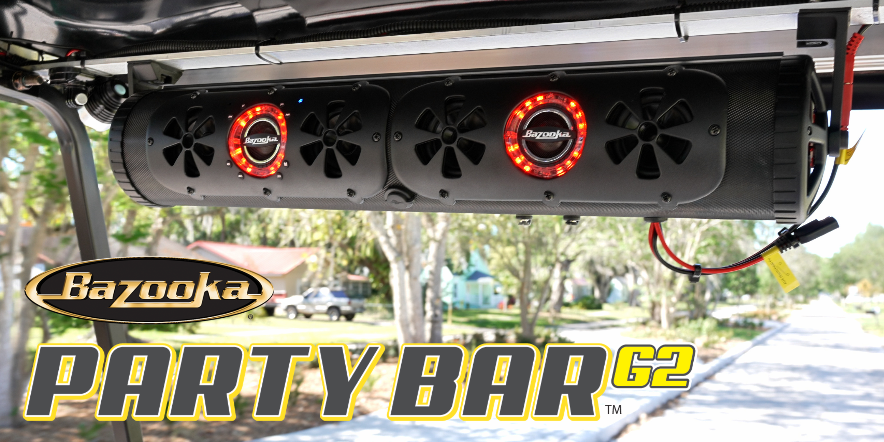 Amazon.com: Bazooka 36 Inch G2 Bluetooth Party Bar Speaker & LED  Illumination and Speaker System for Off Road, Golf Cart, Marine, and  Outdoor | BPB36-G2 : Electronics