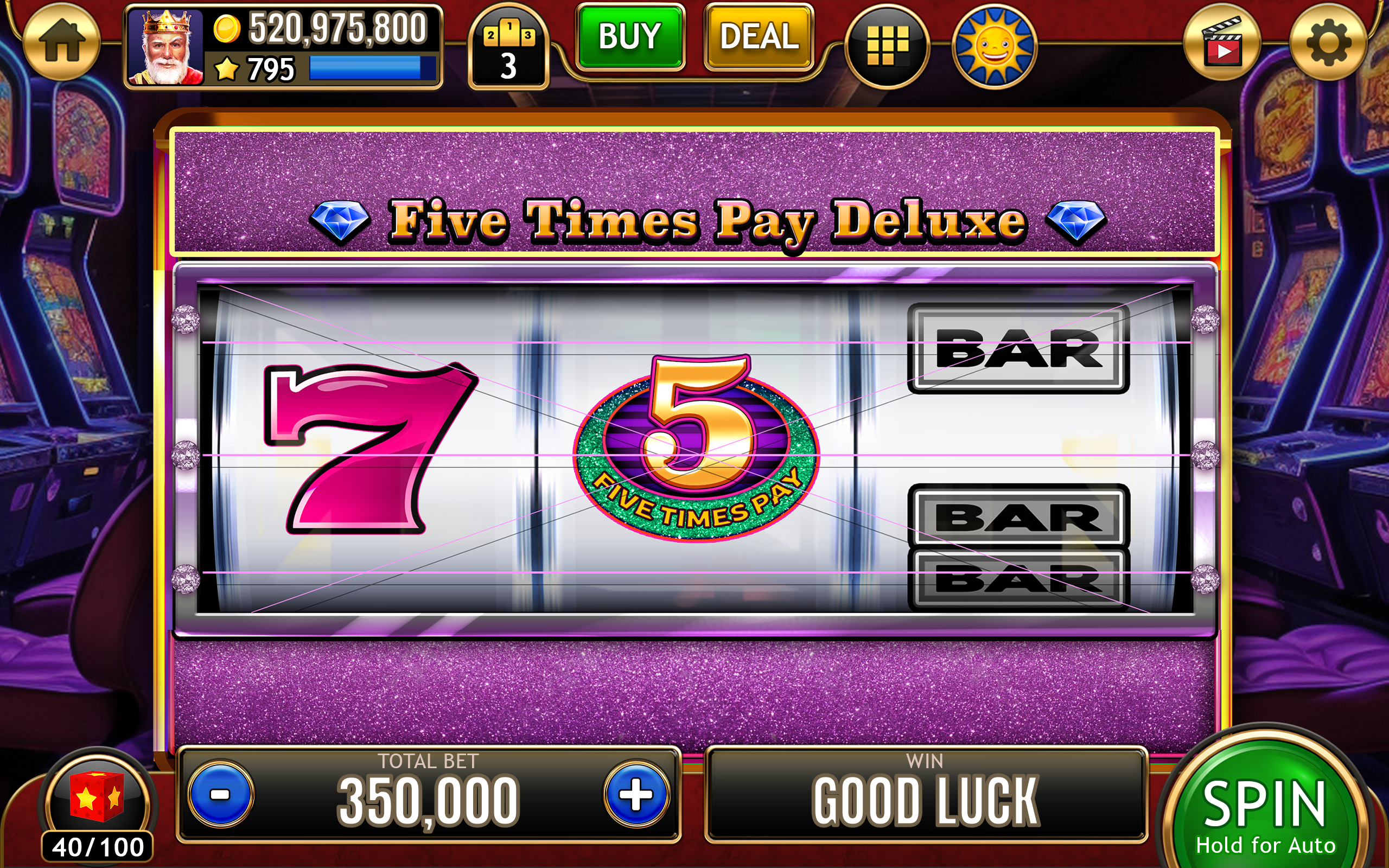 777 Classic Slots Las Vegas Casino: フリー スロットゲーム