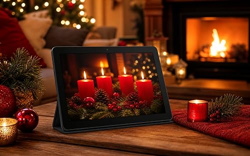 Christmas Candlelight 4K for Fire TV | Relaxing Piano Music, Cozy Winter Ambience, Deep Sleep Sounds, Peaceful Holiday Background, Calming Night & Meditation – vue 9