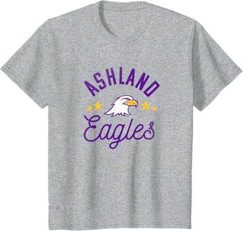 Miniatura 9 de Ashland University Camiseta con logotipo de Eagles, Gris Gris Oscuro,Blanco,Plateado,Gris Jaspeado