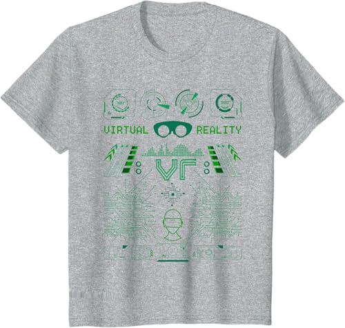 Miniatura 36 de Camiseta de realidad virtual VR Retro Gamers, Negro, S Negro,Azul Marino,Asfalto,Blanco,Azul Pastel,Arándano,Limón,Jaspeado Oscuro,Gris