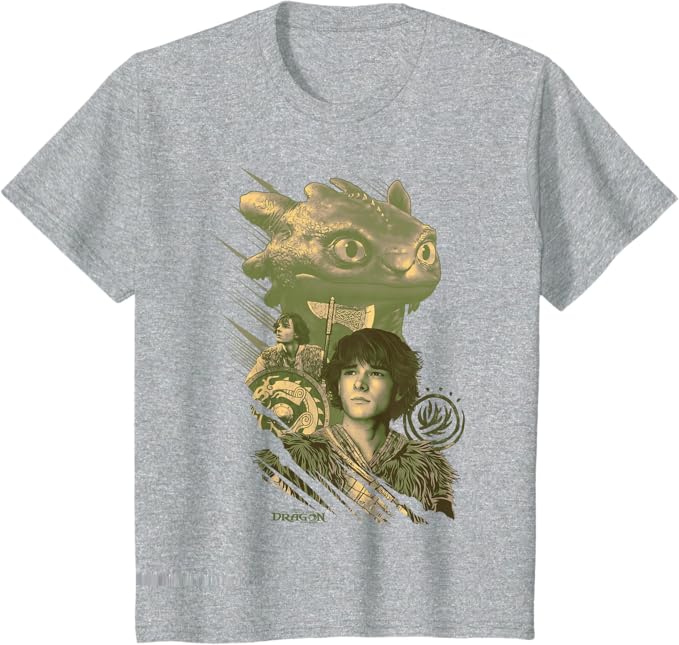 DreamWorks ヒックとドラゴン Hiccup And Toothless Tシャツ キッズサイズ レディース メンズ