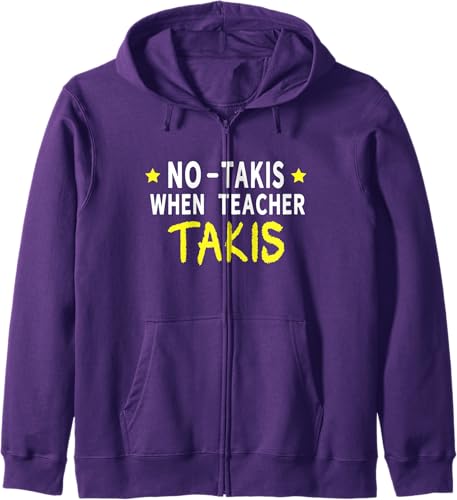 Miniatura 6 de No Takis Yellow Text When Teacher Takis Zip Hoodie