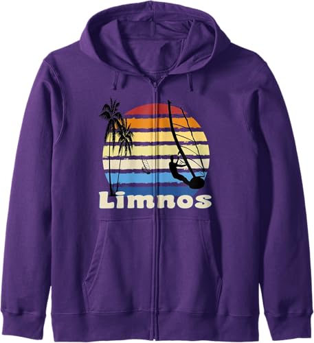 Miniatura 5 de Limnos Greece Windsurfing Windsurf Beach Zip Hoodie