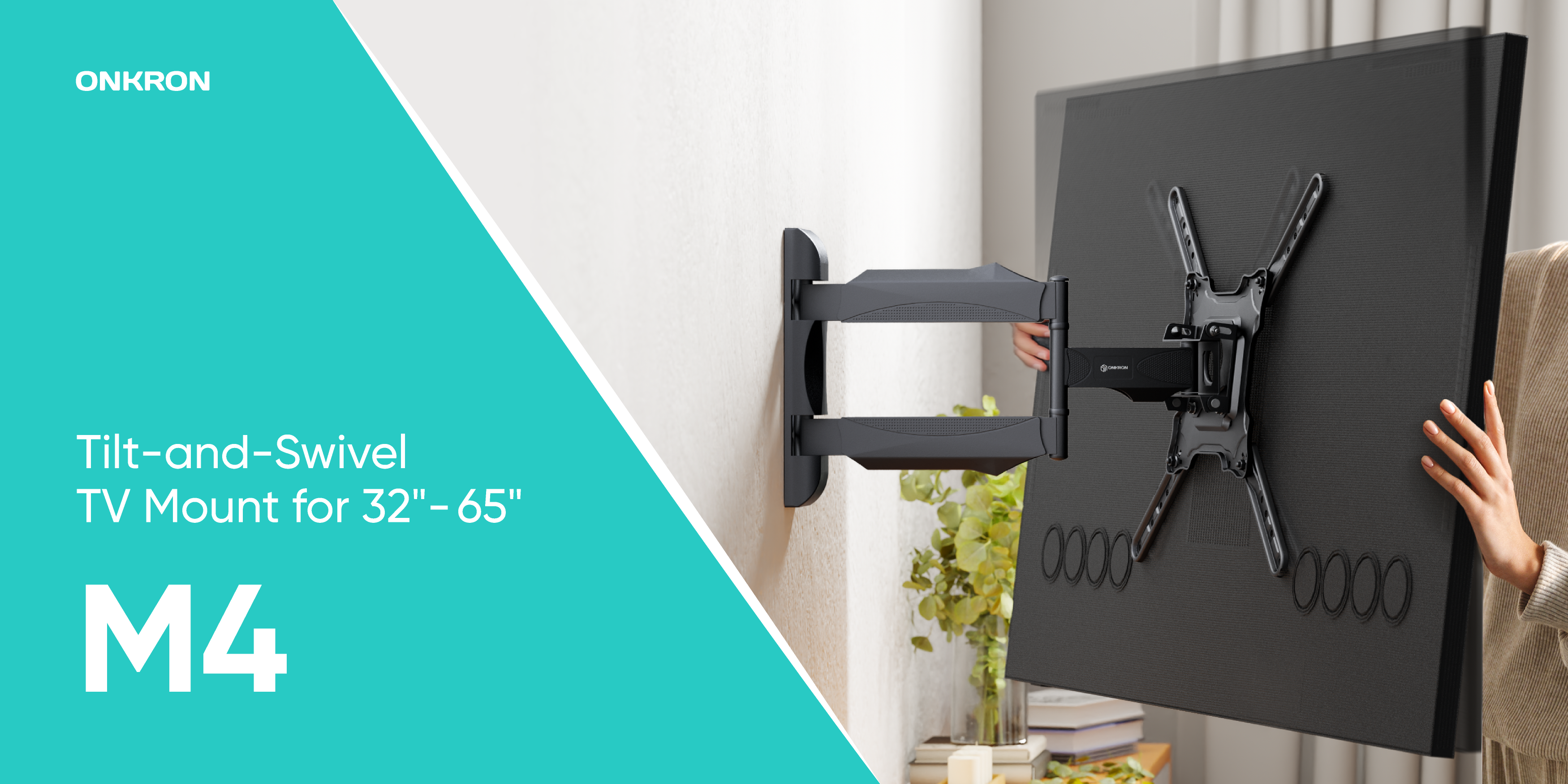 Amazon.com: ONKRON Full Motion TV Wall Mount for 32-65 Inch TVs up