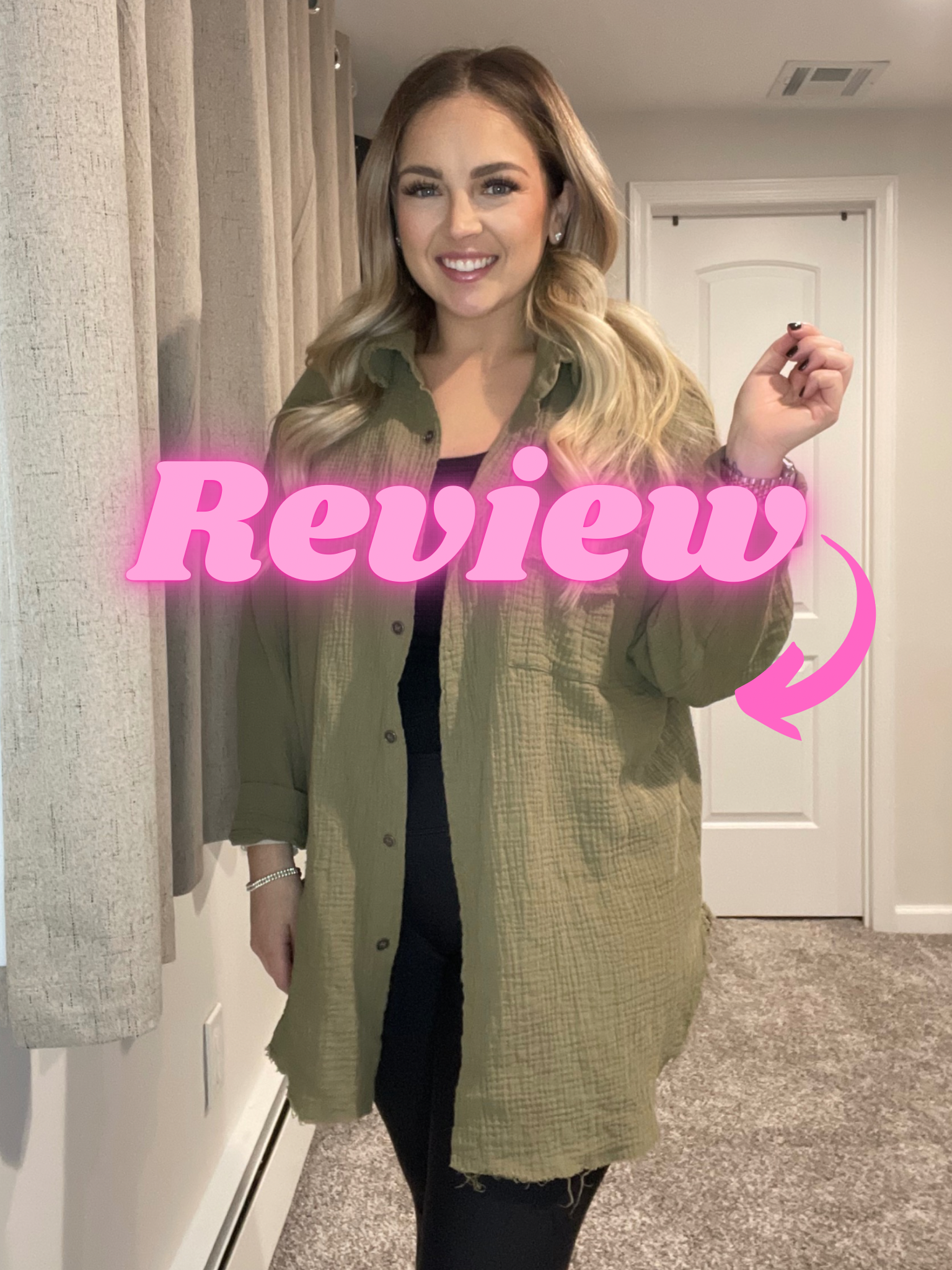 Review on gauze button down