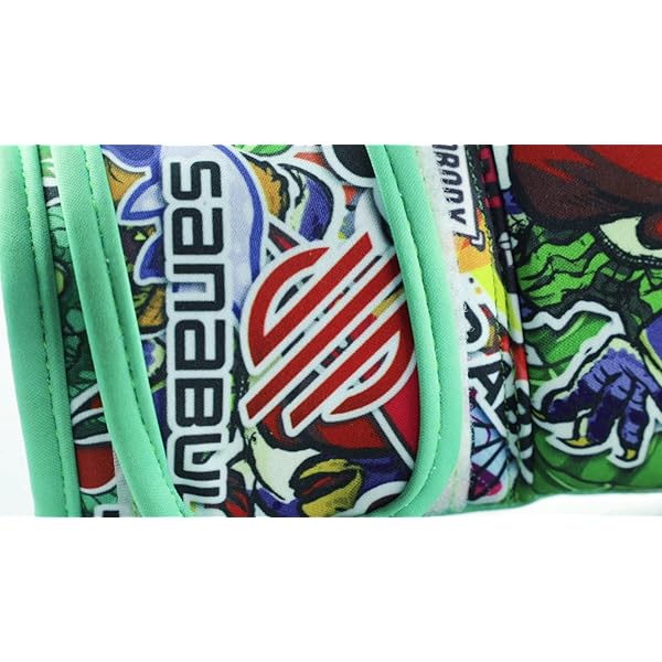 Sanabul-Sticker-Bomb-Kids-Boxing-Kickboxing-Training-Gloves Sanabul Sticker Bomb Kids Boxing Gloves | Youth Boxing Gloves with Fun Design, Optimal Support, and Easy-Clean Features (8 OZ, Dino Jungle)