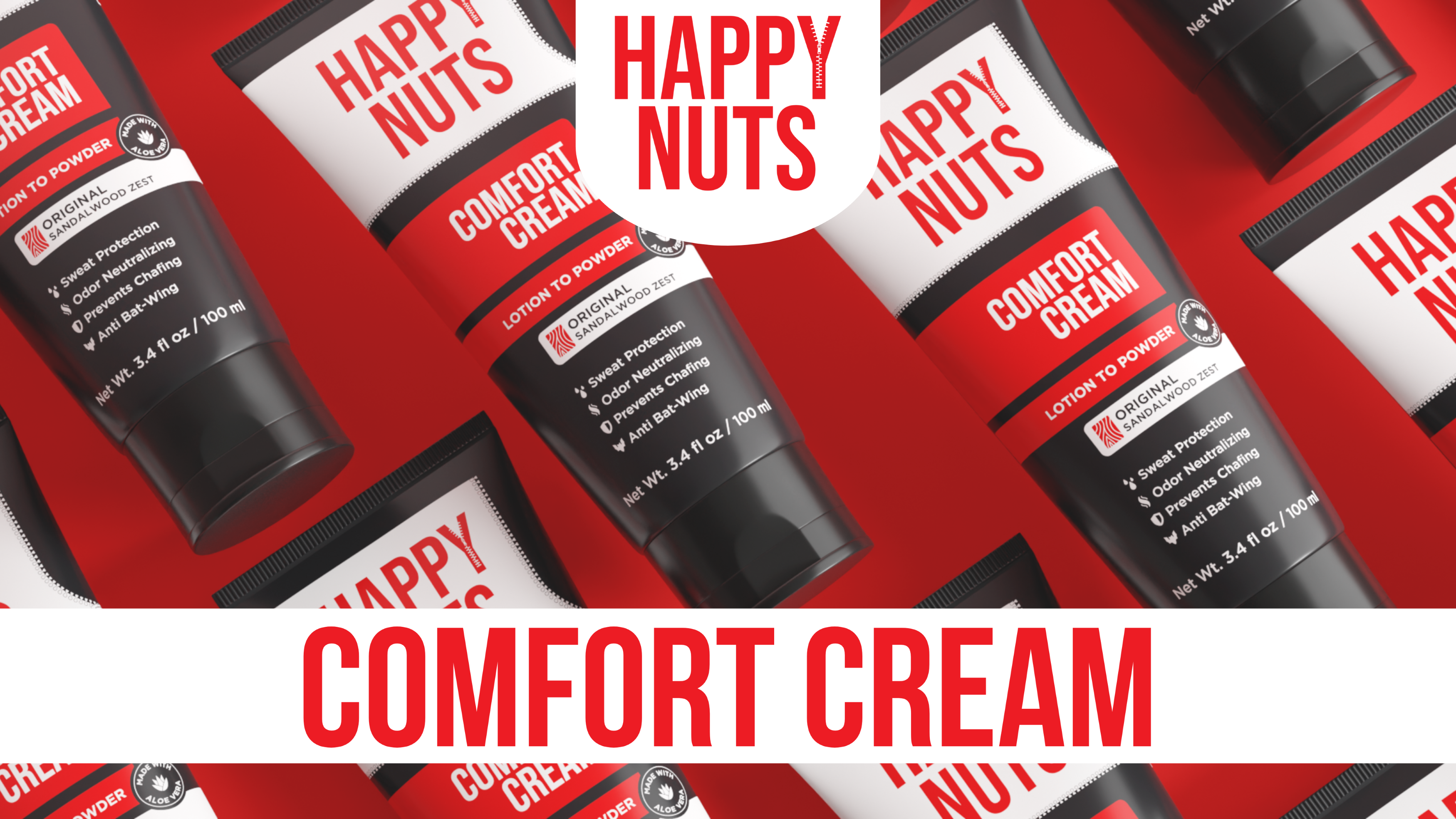 Amazon.com : HAPPY NUTS Comfort Cream Deodorant - Anti-Chafing