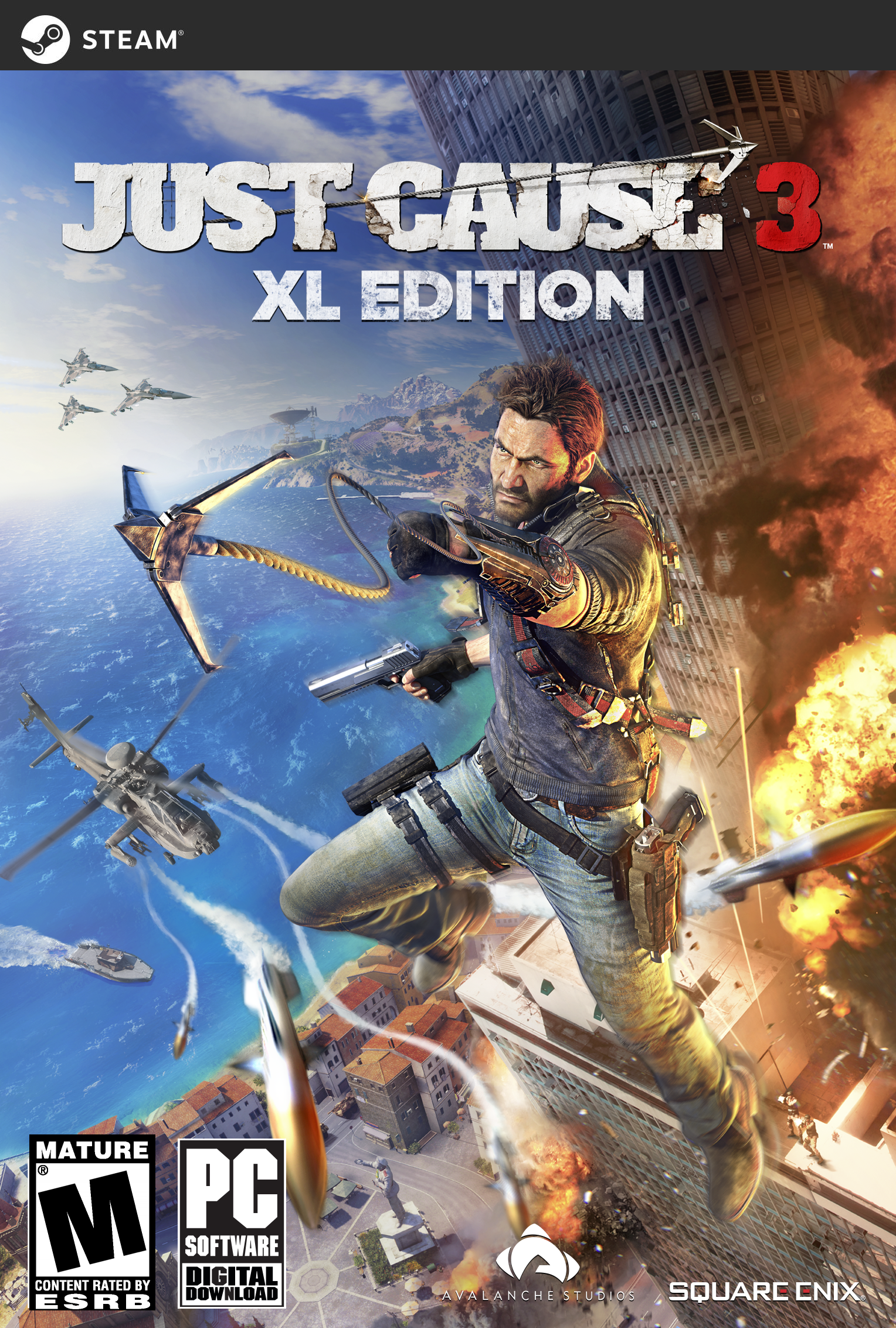 Just Cause 3 XL Edition clé Steam PC aventure complète sans DLC payant