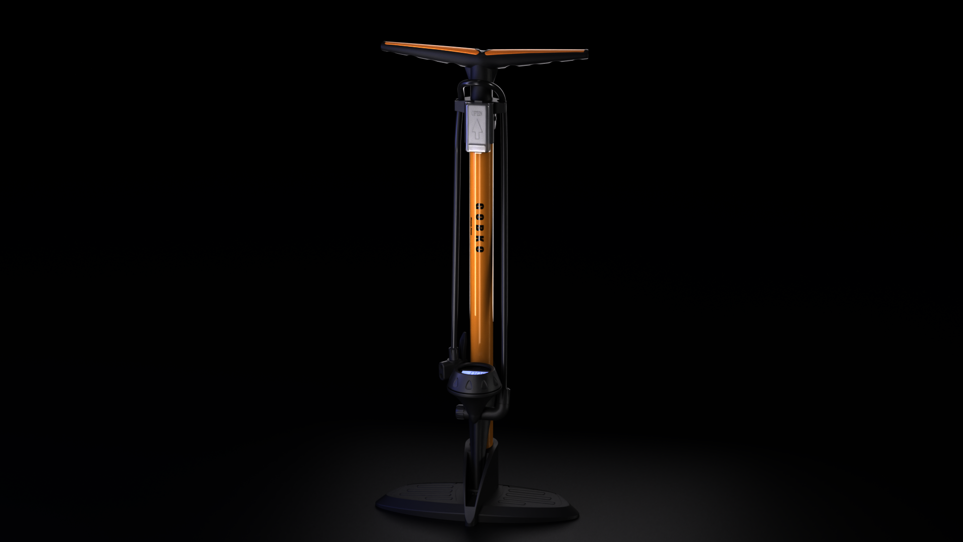 Bomba De Pie Para Bicicleta GOBKO Con Manómetro Digital | 170 PSI / 12 Bar | Válvulas Presta Y Schrader | Incluye Adaptadores Para Balones Y Neumáticos | Garantía 10 Años