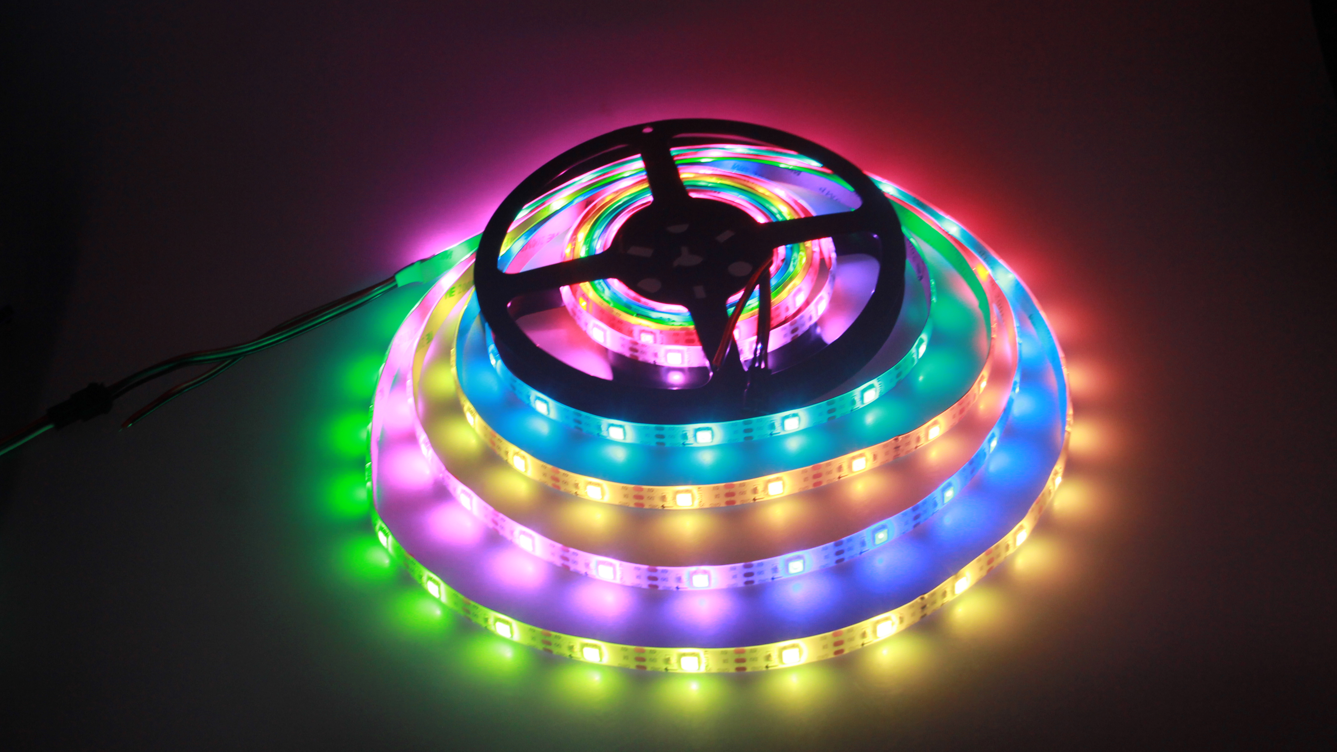 Image of ALITOVE 16.4ft WS2812B Addressable Programmable Digital RGB LED Strip Light 30 LED /M 5m 150 Pixels Dream Color LED Flexible Strip Waterproof IP65 5VDC for Home Bedroom Bar Decor Lighting