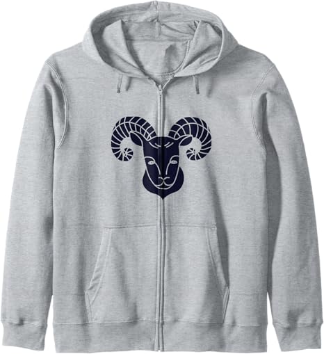 Zodiac sign t-shirt, zodiac sign Aries motif gift Zip Hoodie