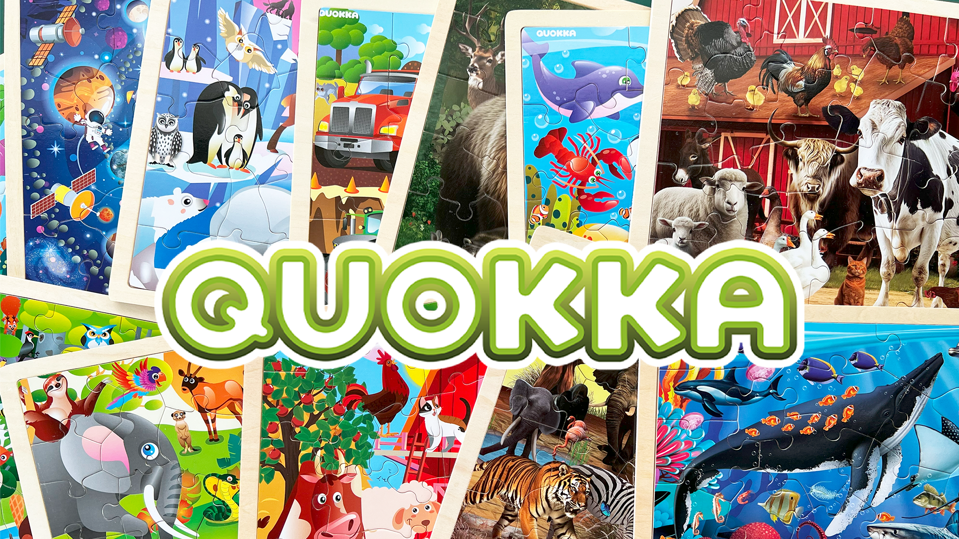 Amazon.com: QUOKKA 4SET Puzzles for Kids Ages 4-6 - 48 Pcs Wooden
