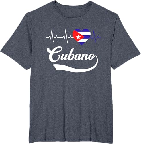 Miniatura 19 de Cubanito Baseball Flag Heart Souvenir Cubano Cuba Men Boy T-Shirt Black,Navy Blue,Dark Green,Dark Heather Grey,Heather Blue,Sapphire Blue,Royal