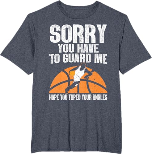 Miniatura 16 de Funny Basketball For Men Women Sports Game Basketball Player T-Shirt Black,Navy Blue,Asphalt Grey,Cranberry Red,Olive Green,Dark Heather