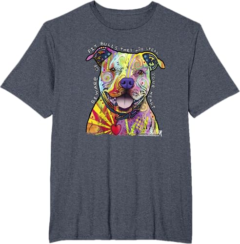 Miniatura 17 de Beware Of Pit Bulls, Dean Russo Pitbull Original - Dog Lover T-Shirt Black,Navy Blue,Asphalt Grey,Slate Grey,White,Cranberry Red,Kelly Green,Olive