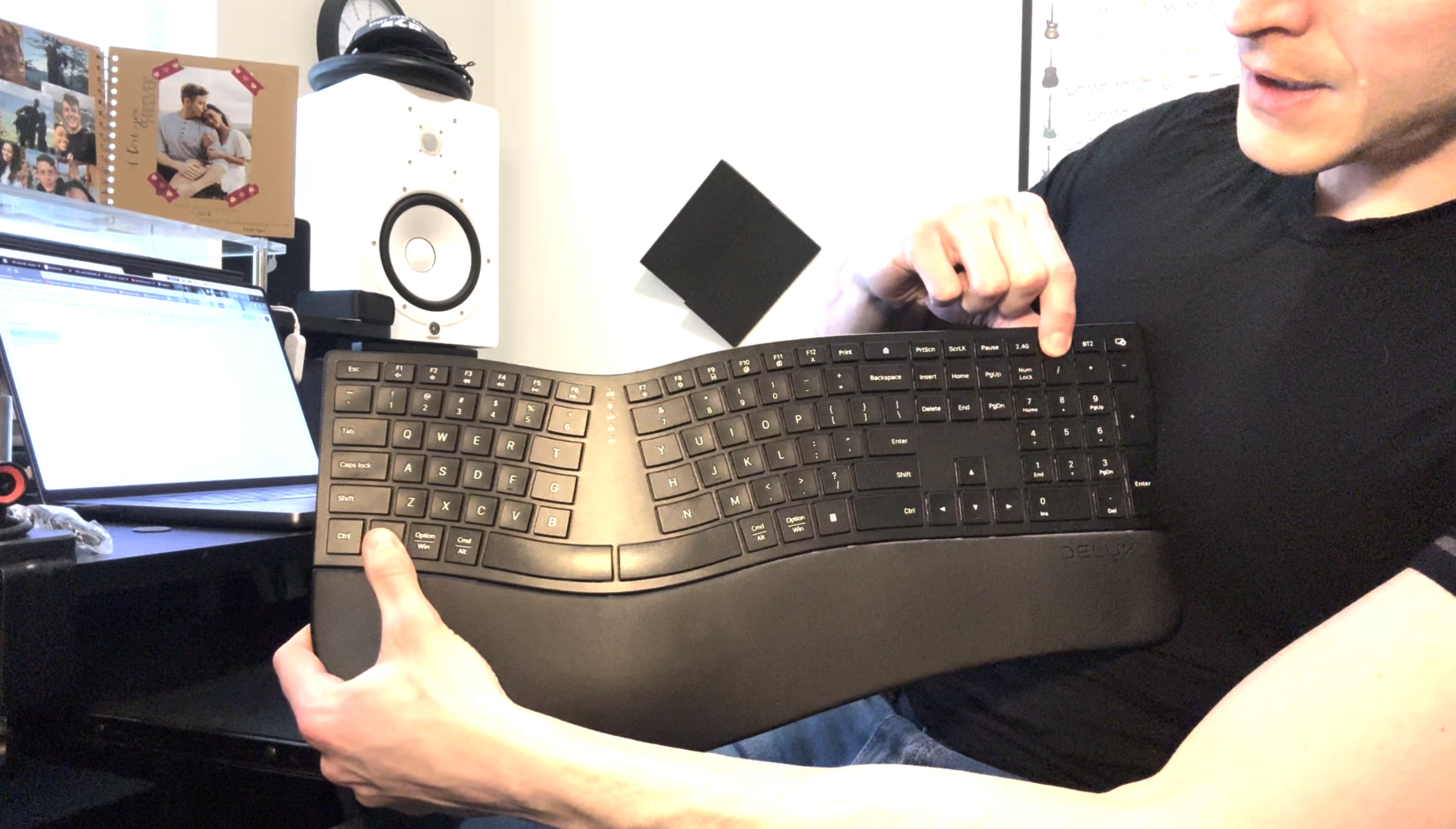 Watch Unboxing and Showcase of DELUX Wireless Ergonomic Keyboard on ...