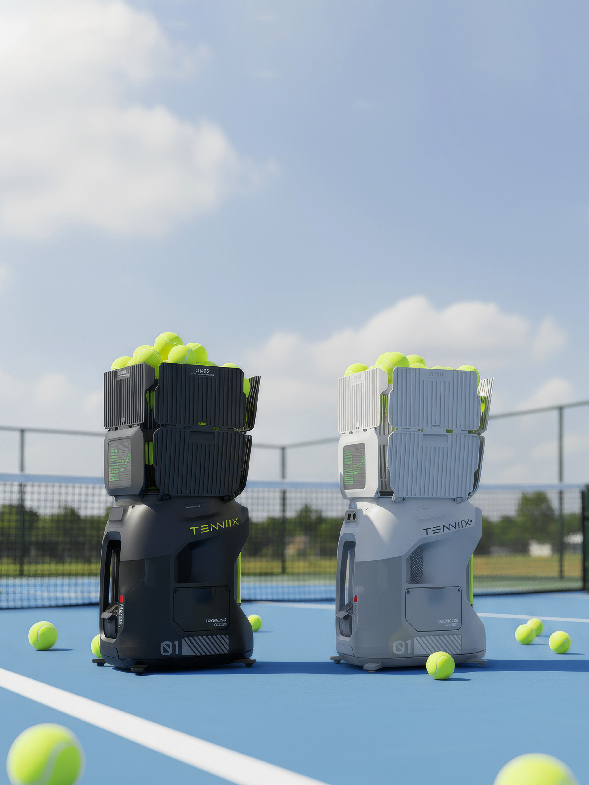 Amazon.com : TENNIIX Basic Tennis Ball Machine, 18.7LB Portable