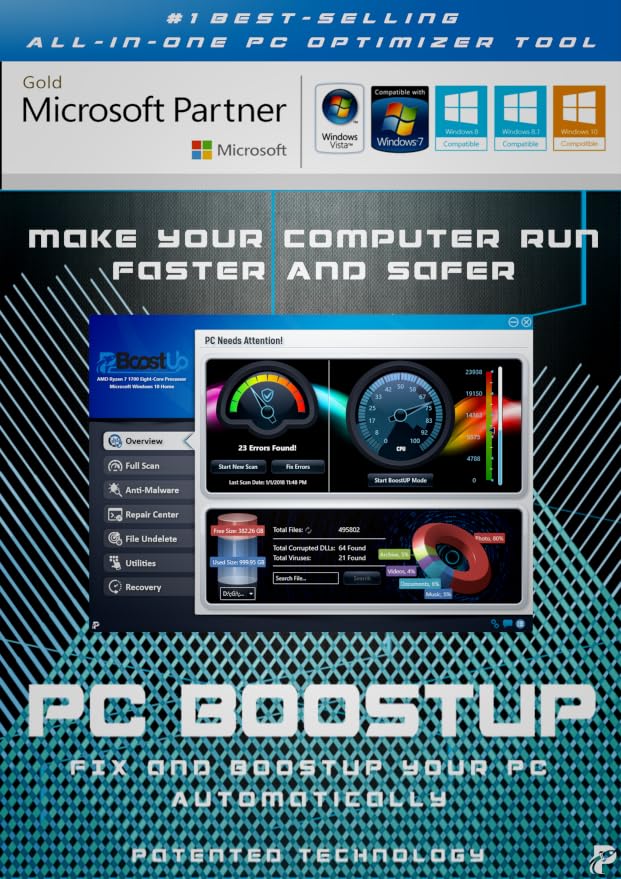 Amazon.com: PC BoostUP Pro 2018 - Provides a one-stop solution for PC ...