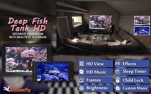 free deep fish tank HD - decore seu quarto com um lindo aquário ao vivo em sua TV HDR 4K, TV 8K e di