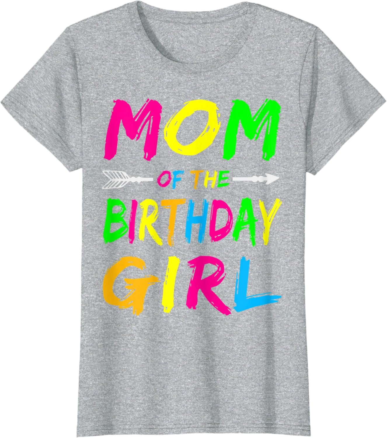 Mom of the Birthday Girl Glows Retro 80's Party Shirt Glow T-Shirt